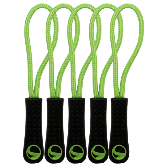 Zipper puller VERDE 5 buc