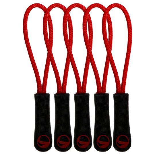 Zipper puller ROȘU 5 buc